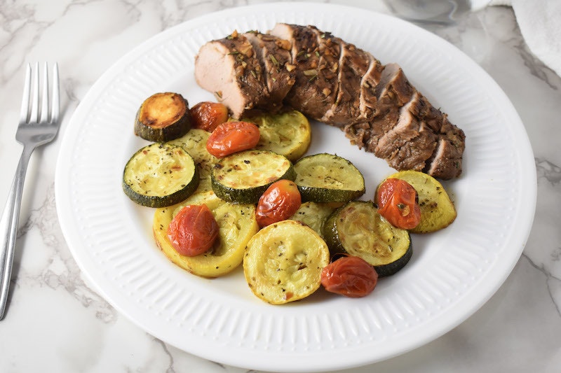 Sheet pan pork tenderloin